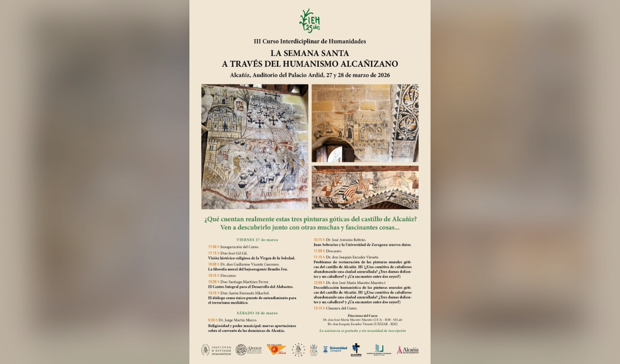 El próximo Curso Interdisciplinar de Humanidades de Alcañiz ahondará en la decodificación de las pinturas góticas