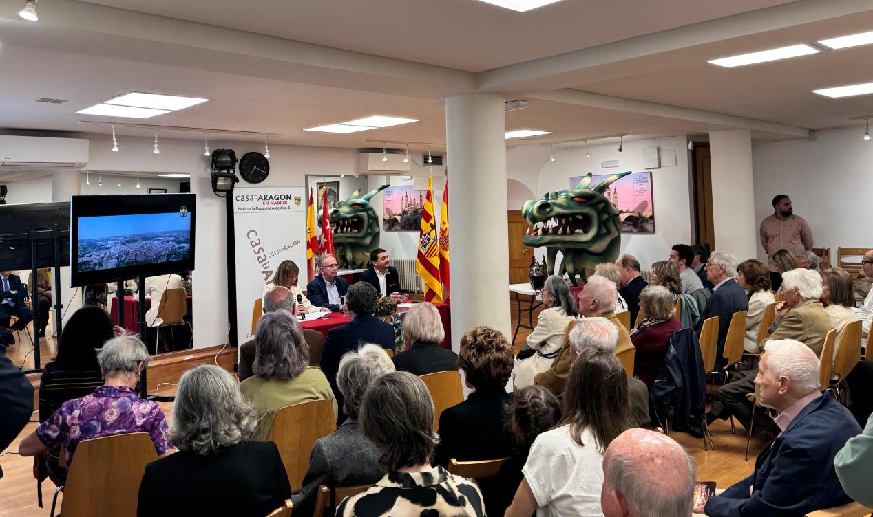 Presentación del acto de San Jorge en Madrid./ Ayto. Alcañiz