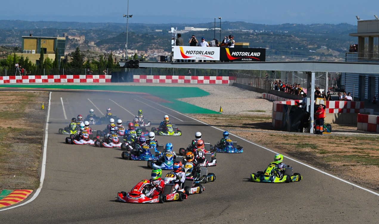 Categoría Sénior. CKCV. Campeonato de Karting Comunidad Valenciana. MotorLand Aragón./ M.A.
