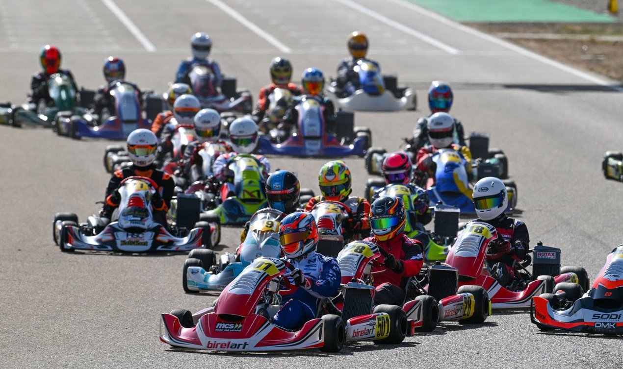 Momento de la carrera del CKCV en el MotorLand Aragón. Categoría DD2. Circuito de Karting Internacional./ M.A.