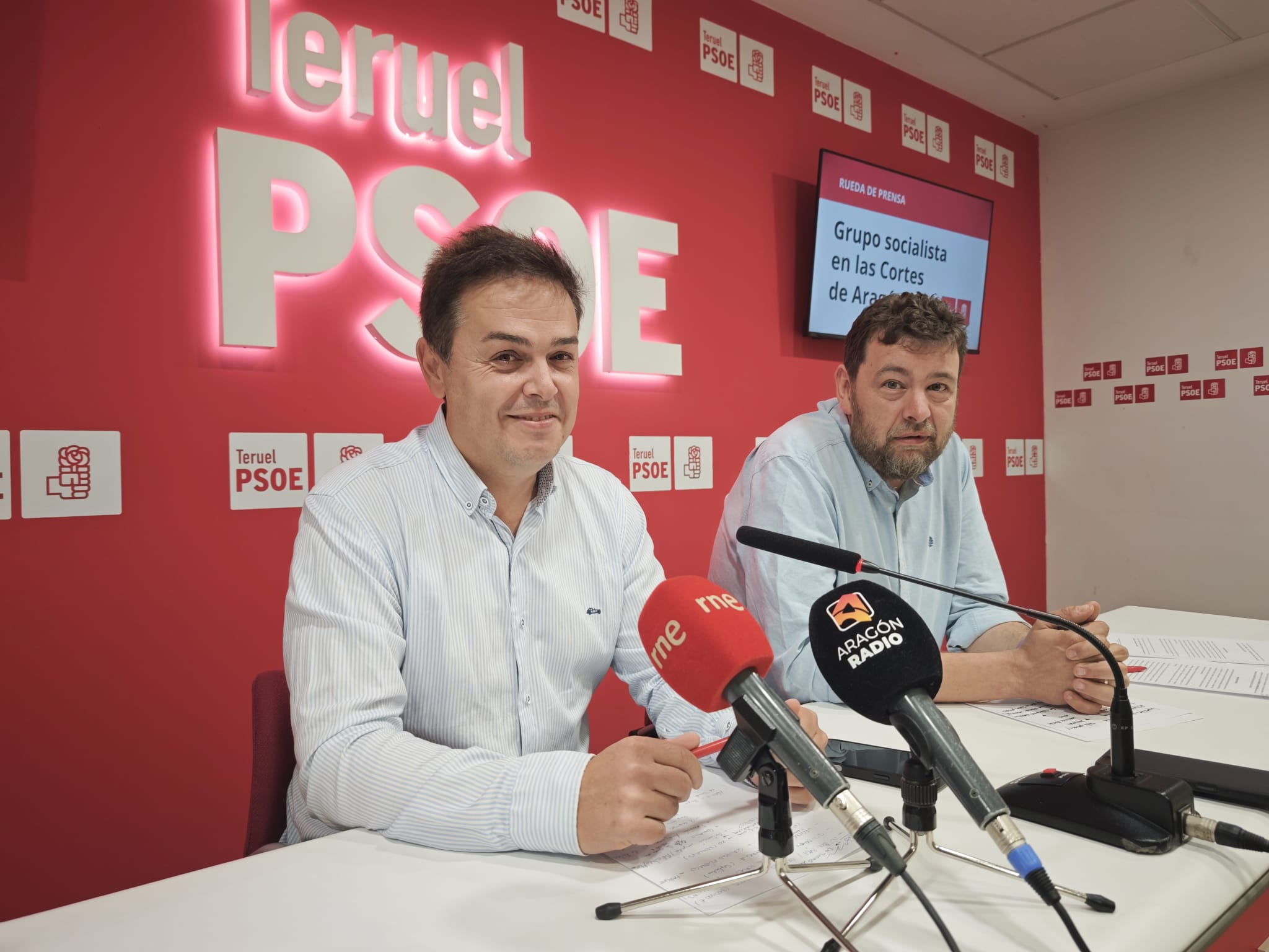 Pedro Polo y José Guillén./ PSOE Teruel