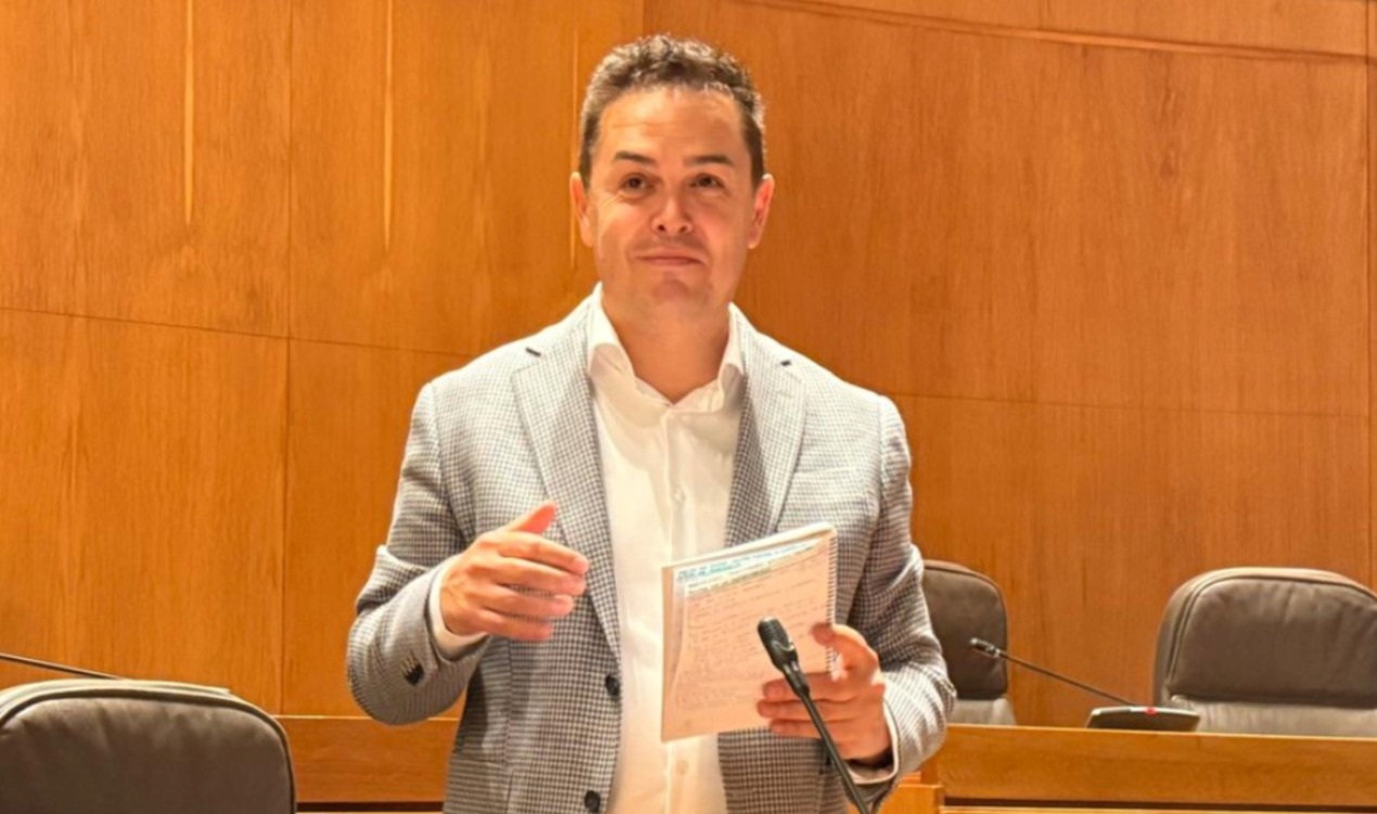 Pedro Polo durante su intervención./ PSOE Teruel
