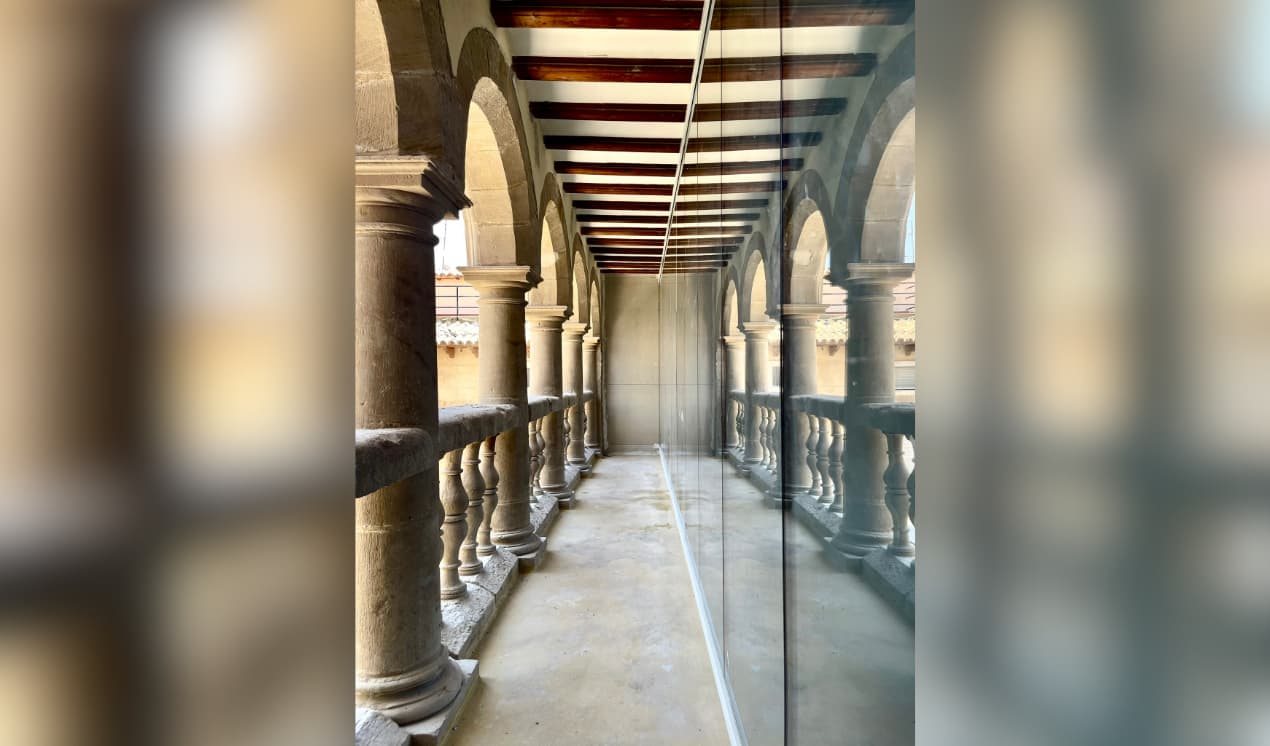 Obras en la Lonja de Alcañiz./ Ayto. Alcañiz