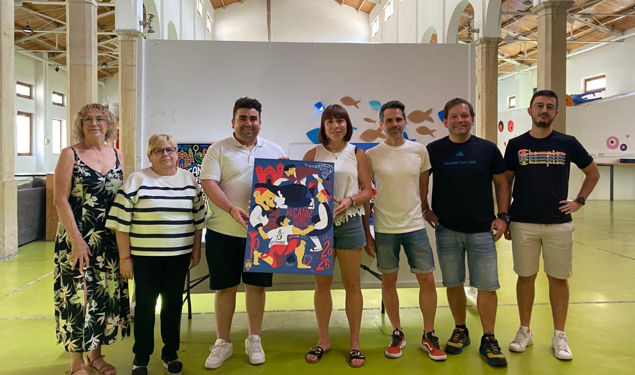 «La danza de Alcañiz» de Lucía Durán, el cartel anunciador de las Fiestas Patronales de Alcañiz 2026./ Ayto. Alcañiz
