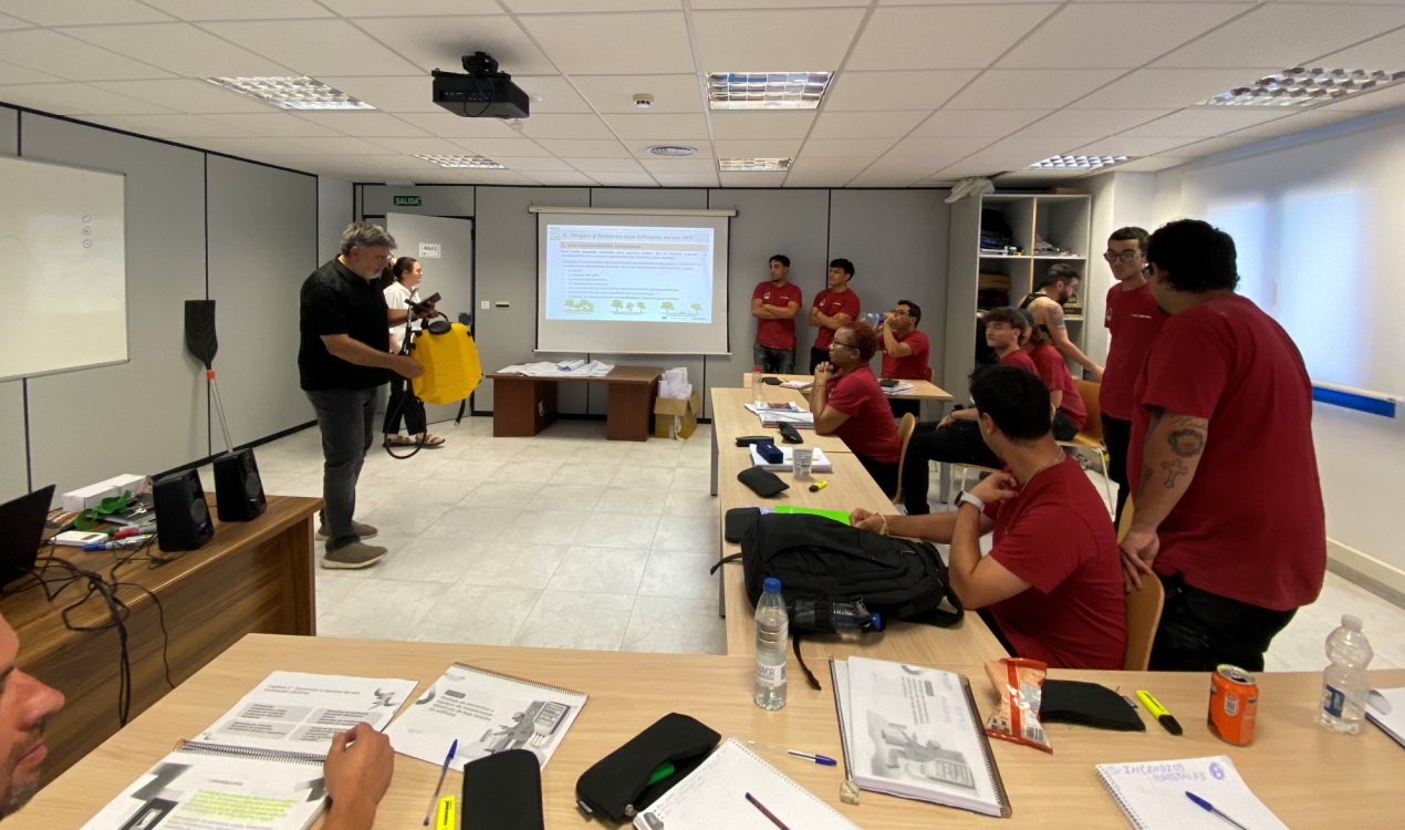 Jesús Gan durante la realización del curso./ AYTO. ALCAÑIZ