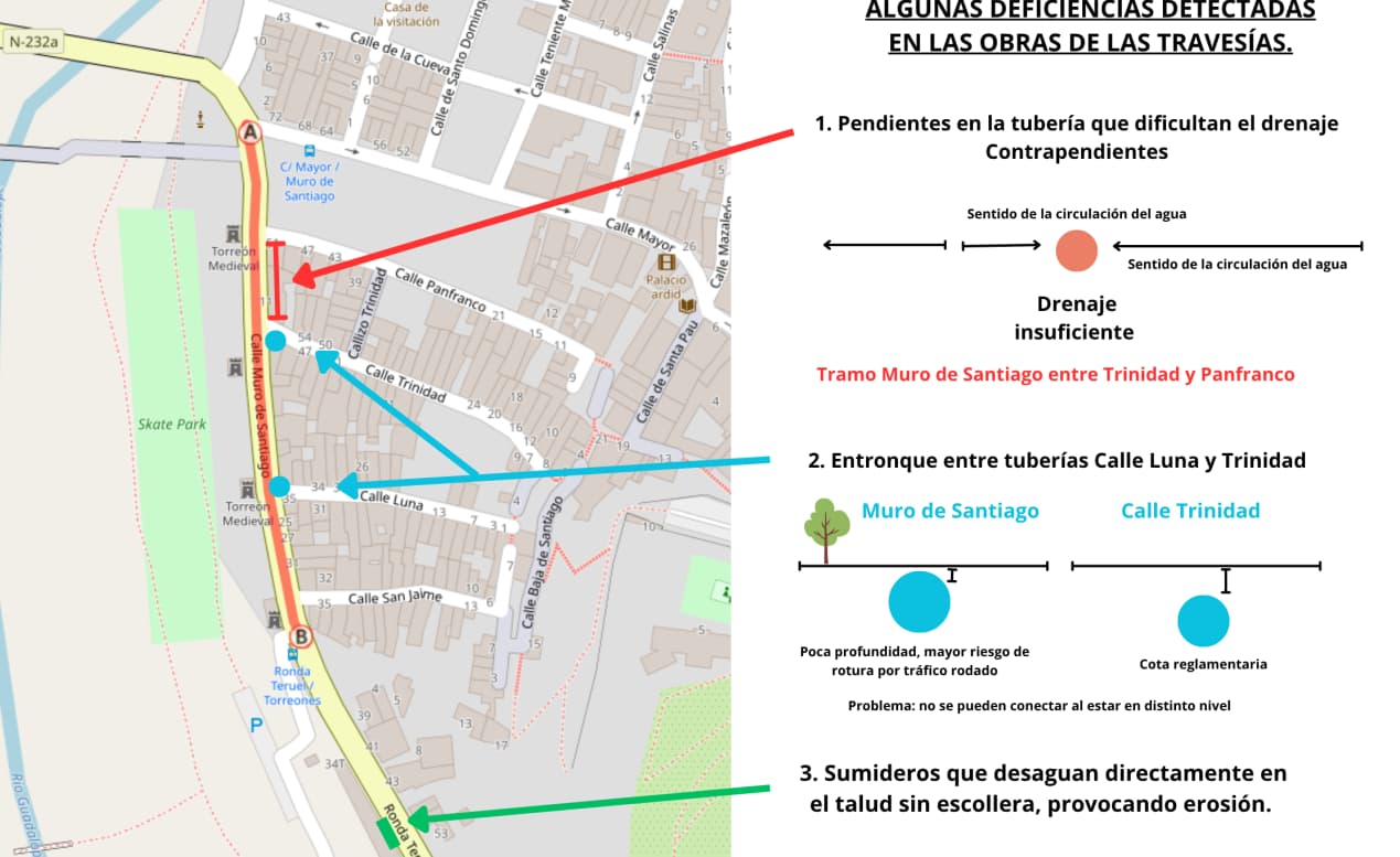 Mapa deficiencias./ AYTO. ALCAÑIZ