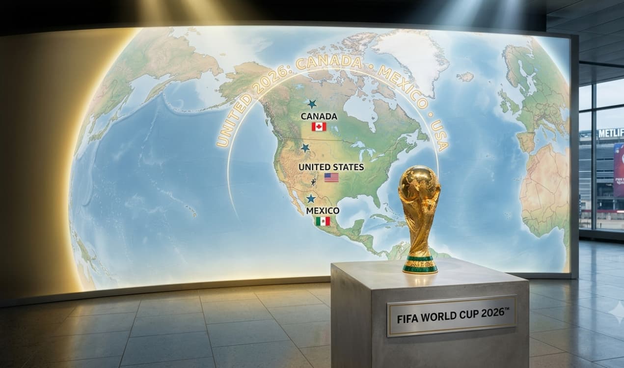 La Copa del Mundo, junto a los países organizadores en 2026./ IA GOOGLE GEMINI