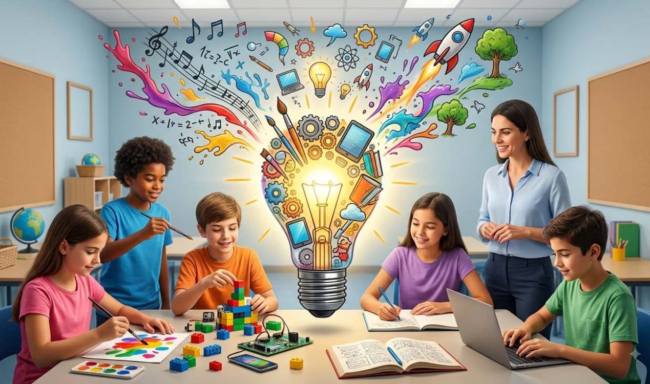 El fomento de creatividad en el aula es fundamental para el desarrollo del alumnado./ GOOGLE GEMINI