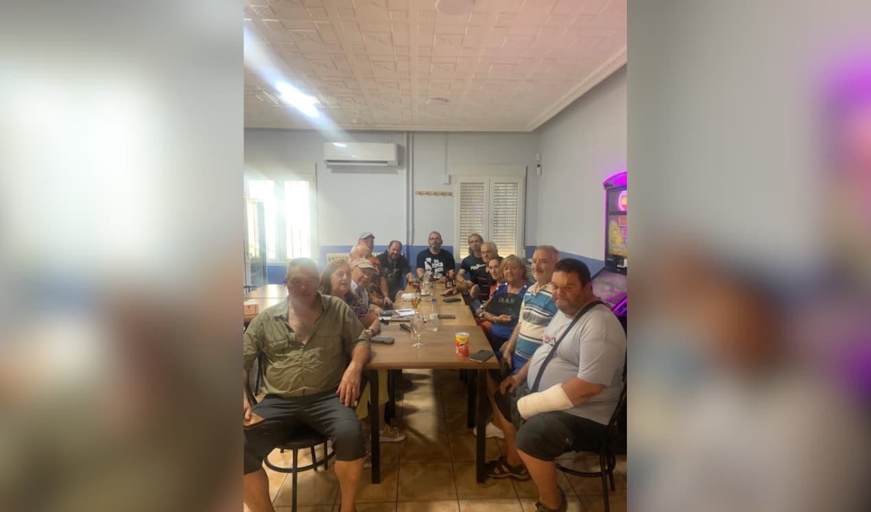 Concentración de militantes del MAR en Montalbán el pasado 5 de agosto. MOVIMIENTO DE ACCIÓN RURAL EN FACEBOOK