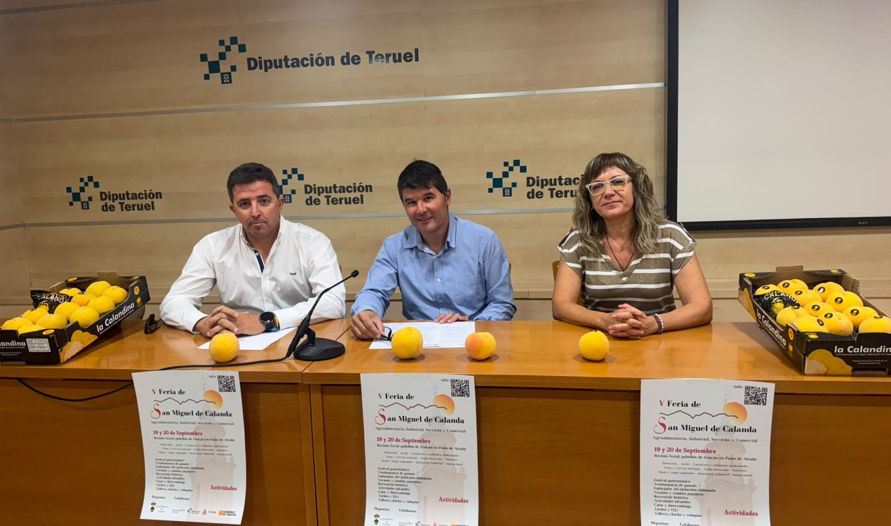 Presentación de la V Feria de San Miguel como escaparate del talento y las oportunidades del Bajo Aragón./ DPT