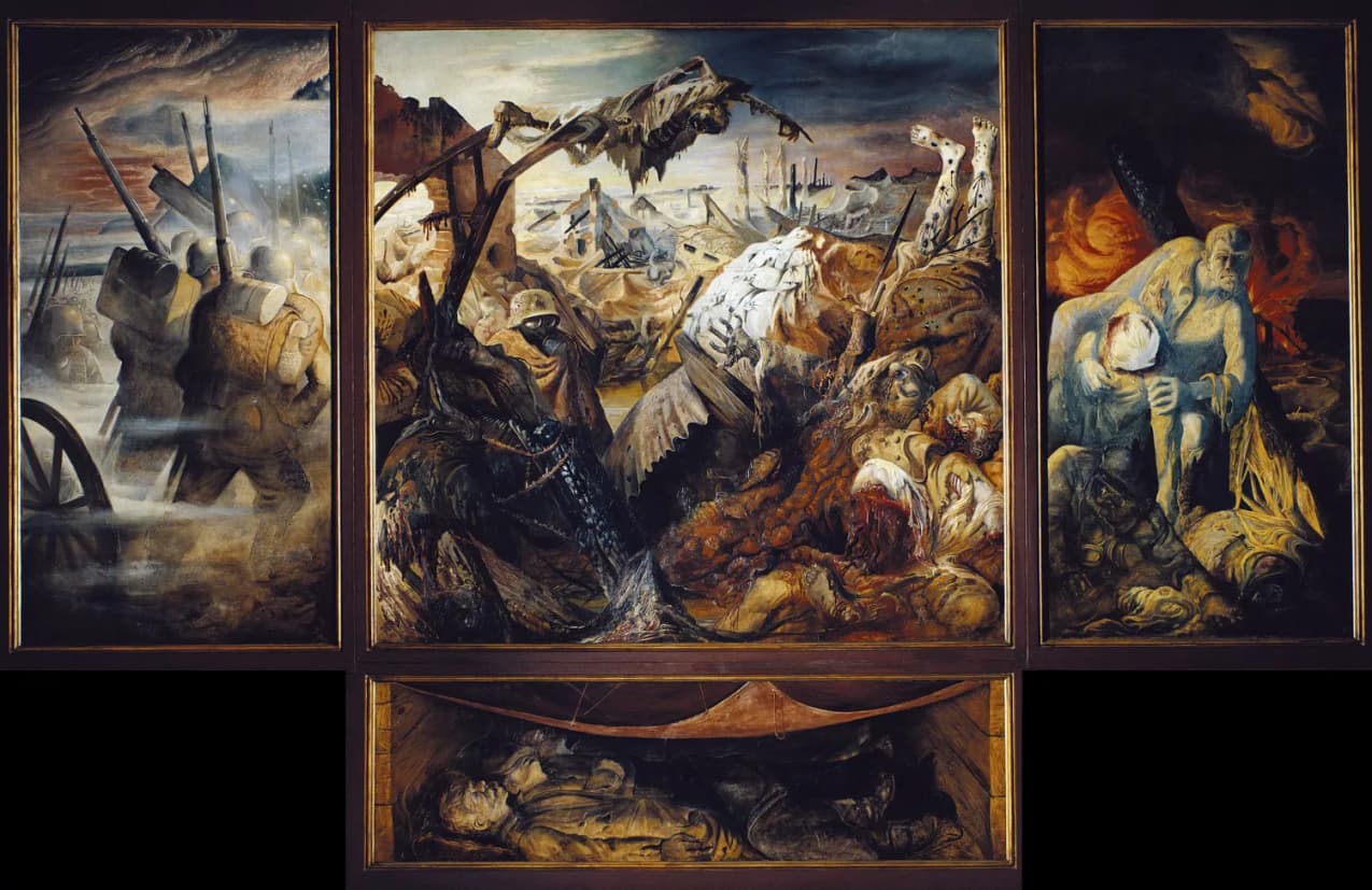 «La guerra» (Der Krieg), del pintor alemán Otto Dix